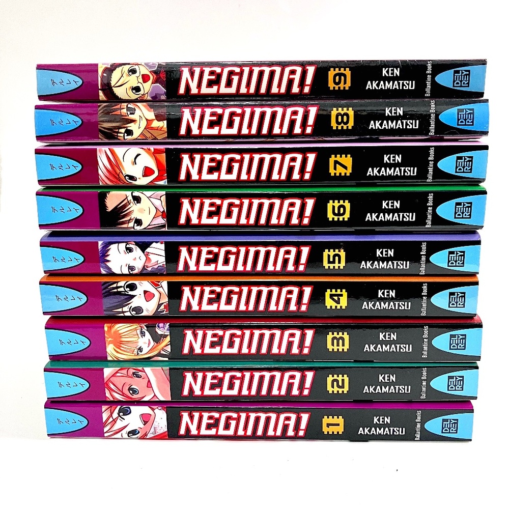 Negima! Magister Negi Magi Manga series by Ken Akamatsu - Volumes 1 through 9